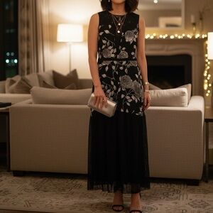 Reformation asymmetrical floral dress S/XS